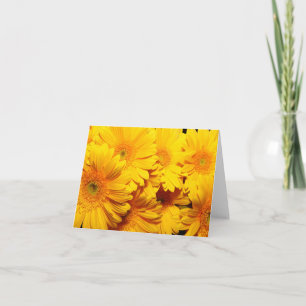 Gelbe Sonnenblumen Blumen - Hallo, Liebe Dankeskarte