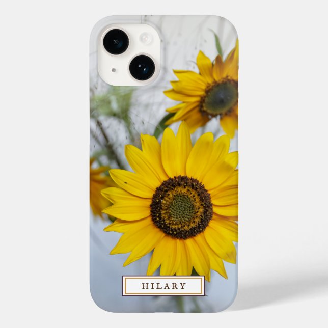 Gelbe Sonnenblumen Custom iPhone Case (Rückseite)