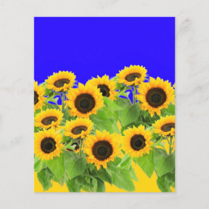 Gelbe Sonnenblumen Flyer