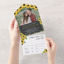 Gelbe Sonnenblumen Foto Hochzeit