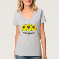 Gelbe Sonnenblumen Freude an Lord Always Scripture