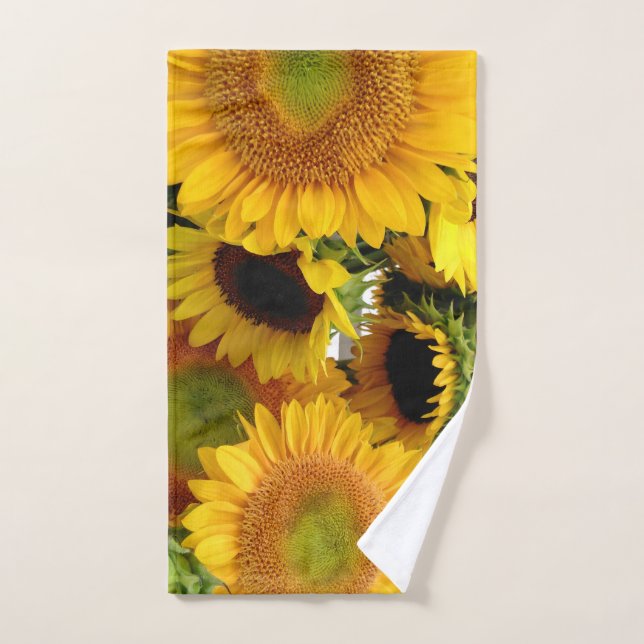 Gelbe Sonnenblumen frisch vom Bauers-Markt Handtuch (Handtuch)