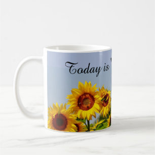 Gelbe Sonnenblumen-Garten Motiv Kaffee-Tasse Kaffeetasse