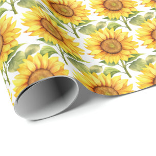 Gelbe Sonnenblumen Geschenkpapier