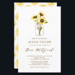 Gelbe Sonnenblumen im Jar Bar Mitzvah Einladung<br><div class="desc">Mit dieser individuell gestaltbaren Bar mitzvah Einladung laden Sie Familie und Freunde zu Ihrer Veranstaltung ein. Gelbe Sonnenblumen in einem Maurerkirsch. Personalisieren Sie diese,  indem Sie Ihre Daten hinzufügen. Diese Sonnenblume Bar mitzvah lädt zu jeder Jahreszeit ein.</div>