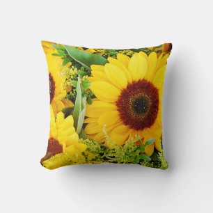 Gelbe Sonnenblumen Kissen