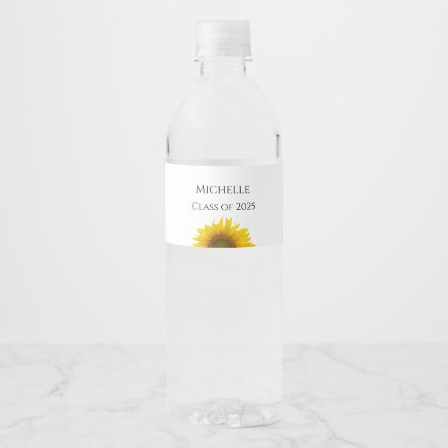 Gelbe Sonnenblumen-Klasse 2025 Abschluss (Vorderseite)