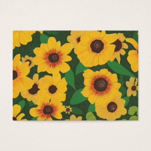 Gelbe Sonnenblumen Kunsthandwerkerkarte