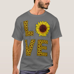 Gelbe Sonnenblumen Liebe Blumenblumen T-Shirt