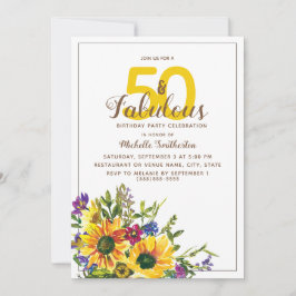 Gelbe Sonnenblumen Lila Blüten 50 Fantastisch Einladung