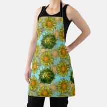 Gelbe Sonnenblumen Muster mit Foliage und Buds