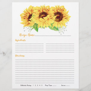 Gelbe Sonnenblumen Recipe Beilagen