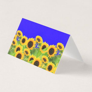 Gelbe Sonnenblumen Sommerkarte
