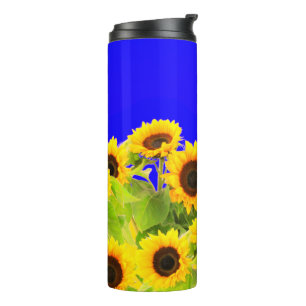 Gelbe Sonnenblumen Thermal Tumbler Thermosbecher