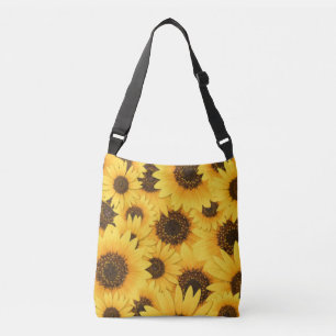 Gelbe Sonnenblumen Tragetaschen Mit Langen Trägern