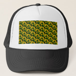 Gelbe Sonnenblumen Truckerkappe