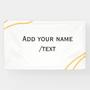 Gelbe spanische Randname-Textzeilen  Banner