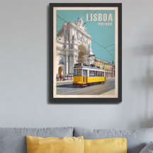 Gelbe Straßenbahn, Augusta Street Arch. Lissabon, 