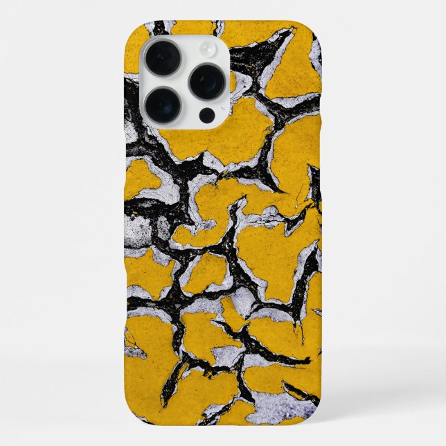 Gelbe Straßenfarbe iPhone 16 Pro Max Hülle (Rückseite)