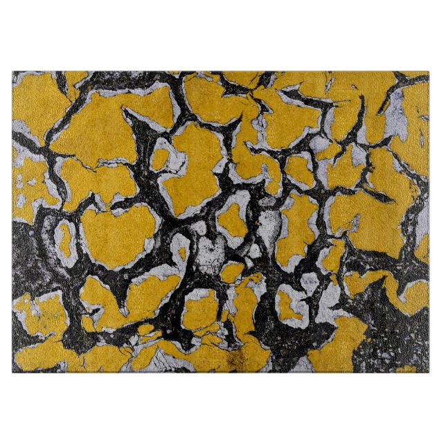 Gelbe Straßenfarbe Schneidebrett (Vorderseite)