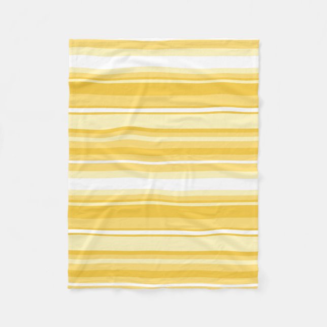 Gelbe Streifen Fleecedecke (Vorderseite)