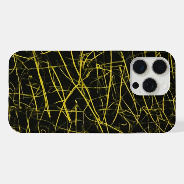 gelbe Streifen iPhone 15 pro max Gehäuse Hülle (Rückseite (Horizontal))