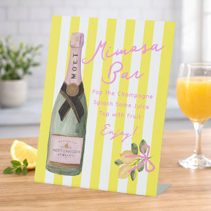 Gelbe Streifen Italienische Zitrone Dusche Mimose Sockelschild