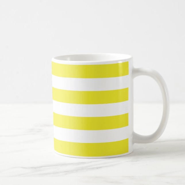 Gelbe Streifen Kaffeetasse (Rechts)