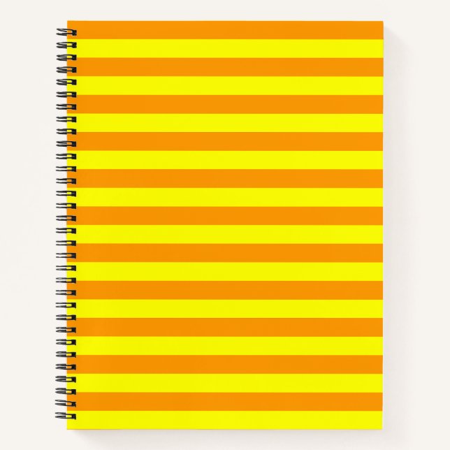 Gelbe Streifen Notizbuch (Vorderseite)