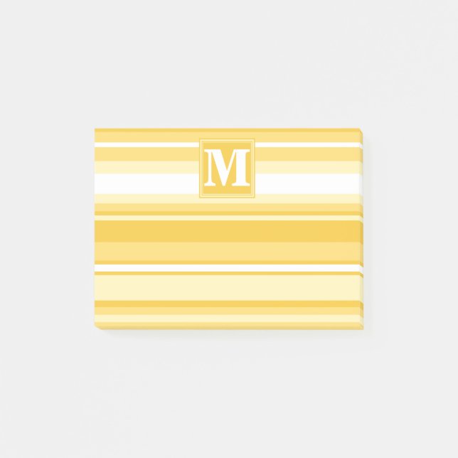 Gelbe Streifen Post-it Klebezettel (Vorderseite)