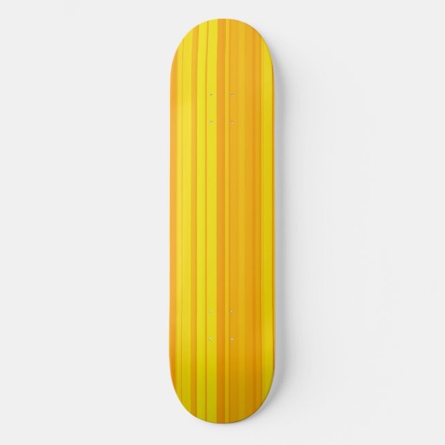 Gelbe Streifen Skateboard (Vorderseite)