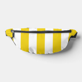 Gelbe Streifen, weiße Streifen, gestreiftes Muster Bauchtasche