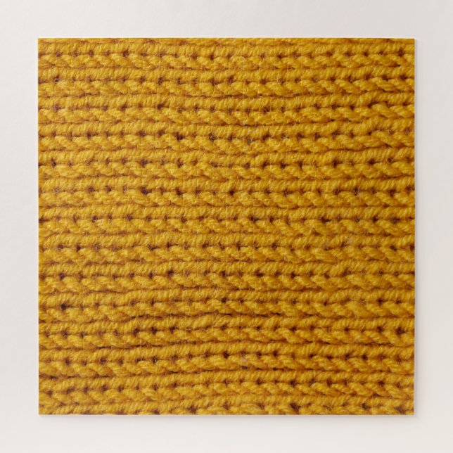 Gelbe Strickwolle, hochauflösende Textur. (Vertikal)