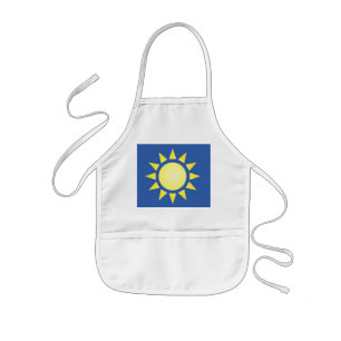 Gelbe Sun-Schürze Kinderschürze