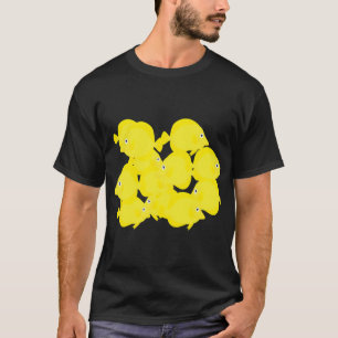 Gelbe Tang-Fische T-Shirt