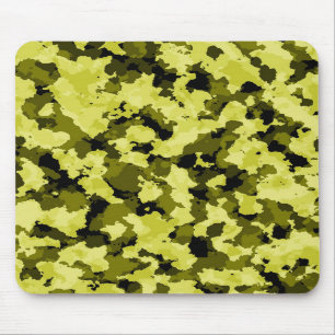 Gelbe Tarnungs-Mausunterlage Mousepad