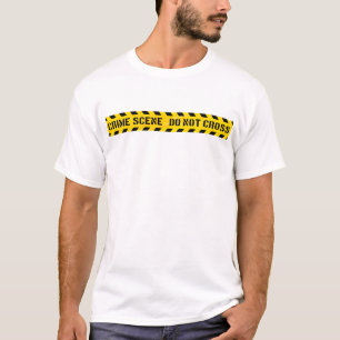 Gelbe Tatortszene nicht überqueren T-Shirt