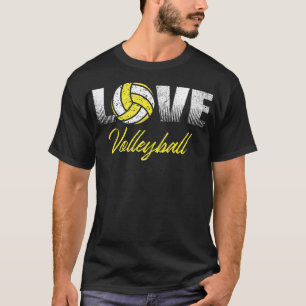 Gelbe Teamfarbe für Volleyballspieler T-Shirt