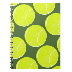 Gelbe Tennisball Notizblock