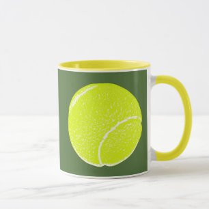 Gelbe Tennisball Tasse
