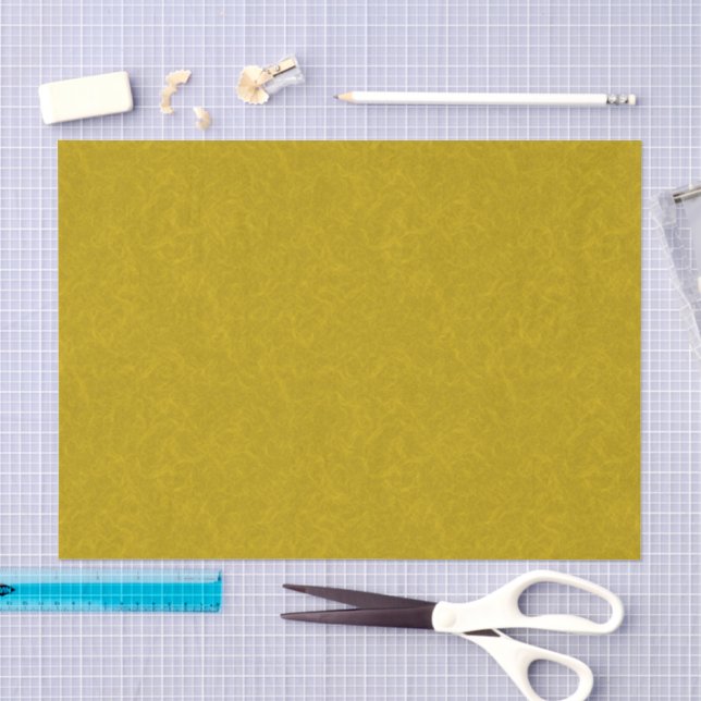 Gelbe texturierte Oberfläche mit wirbelndem Muster Seidenpapier (Handwerk)