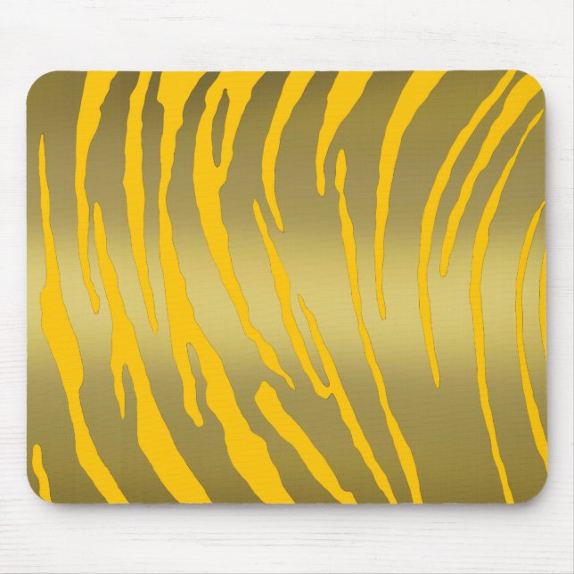 Gelbe Tiger Streifen Mousepad (Vorne)