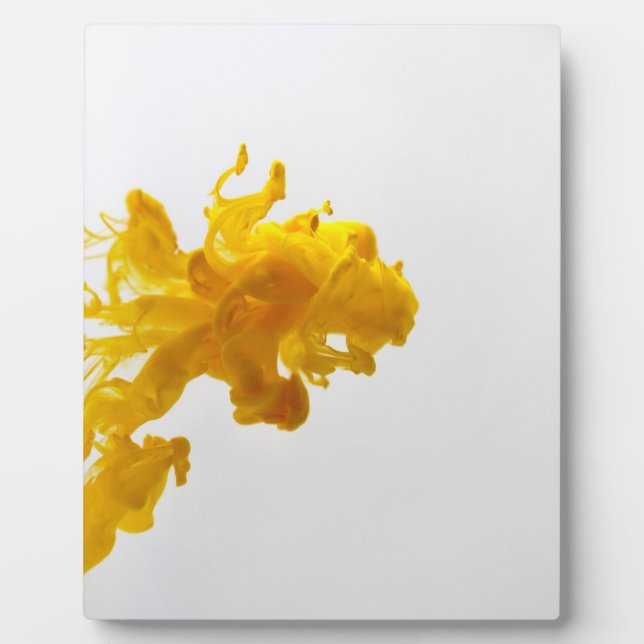 Gelbe Tinte Drop Fotografie 8x10 mit Easle Fotoplatte (Vorderseite)