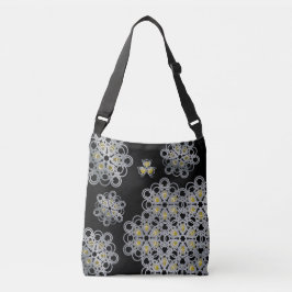 Gelbe Torusphäre PolyHexaBloom Crossbody Bag Tragetaschen Mit Langen Trägern