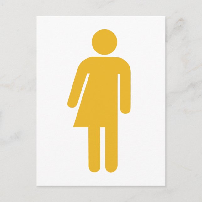 Gelbe Transgender-Ikone-Postkarte Postkarte (Vorderseite)