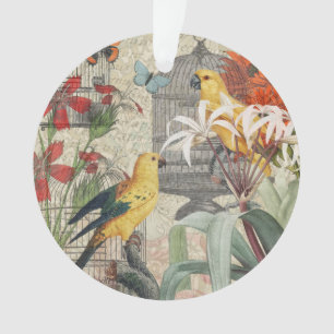 Gelbe tropische Blume Ornament