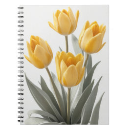 Gelbe Tulip Blume Notizblock