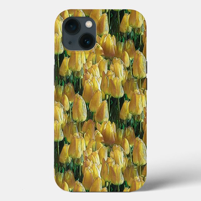 Gelbe Tulips Case-Mate iPhone Hülle (Rückseite)