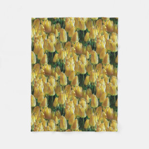 Gelbe Tulips Fleecedecke
