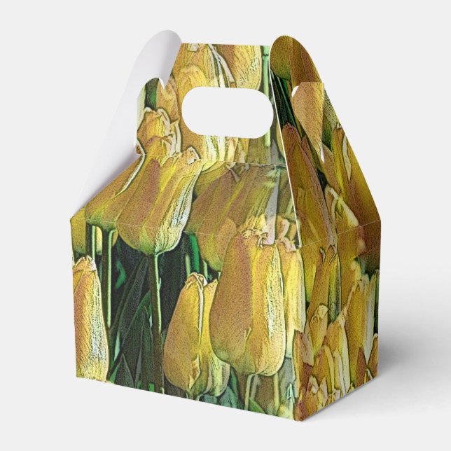 Gelbe Tulips Geschenkschachtel (Vorderseite)